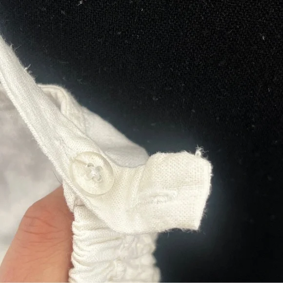 Universal Thread White Linen Blend Tie Front Crop Top Size XL NWT - Picture 6 of 7